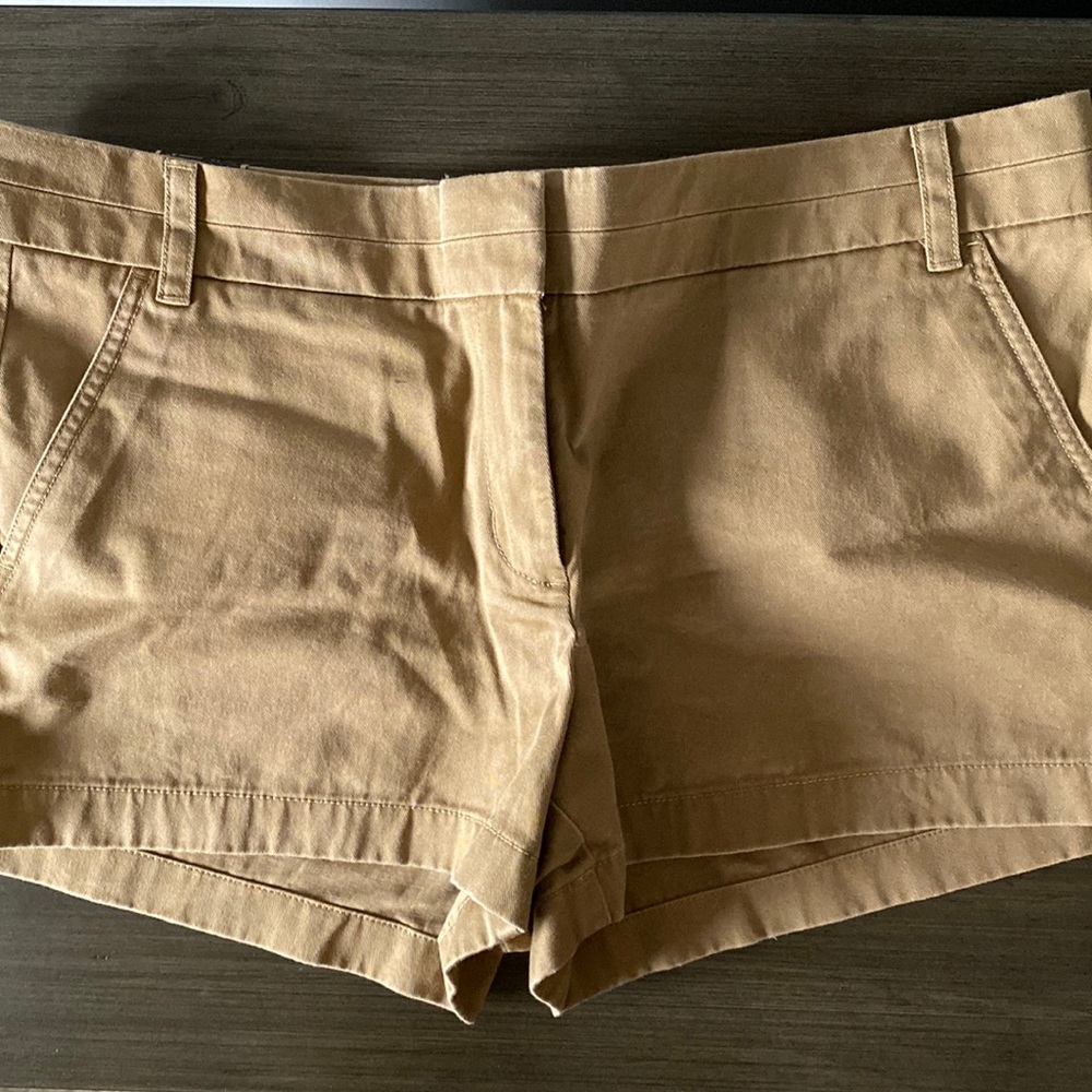 NWT J Crew Chino Khaki Shorts Size 12